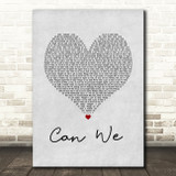 SWV Can We Grey Heart Song Lyric Quote Music Print