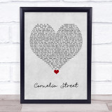 Taylor Swift Cornelia Street Grey Heart Song Lyric Quote Music Print