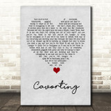 The Courteeners Cavorting Grey Heart Song Lyric Quote Music Print
