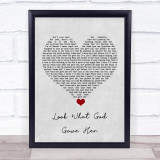 Thomas Rhett Look What God Gave Her Grey Heart Song Lyric Quote Music Print