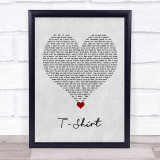 Thomas Rhett T-Shirt Grey Heart Song Lyric Quote Music Print