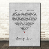 UB40 Swing Low Grey Heart Song Lyric Quote Music Print