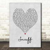 Slipknot Snuff Grey Heart Song Lyric Quote Print