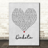 Stereophonics Dakota Grey Heart Song Lyric Quote Print