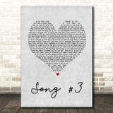 Stone Sour Song 3 Grey Heart Song Lyric Quote Print