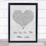 Brian Fallon See You On The Other Side Grey Heart Song Lyric Quote Print