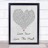 Eric Church Love Your Love The Most Grey Heart Song Lyric Quote Print