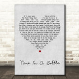 Jim Croce Time In A Bottle Grey Heart Song Lyric Quote Print