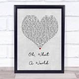 Kacey Musgraves Oh, What A World Grey Heart Song Lyric Quote Print