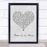 Morten Harket There Is A Place Grey Heart Song Lyric Quote Print