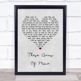 Otis Redding These Arms Of Mine Grey Heart Song Lyric Quote Print