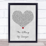 Rod Stewart The Killing Of Georgie Grey Heart Song Lyric Quote Print