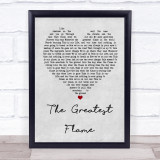 Runrig The Greatest Flame Grey Heart Song Lyric Quote Print
