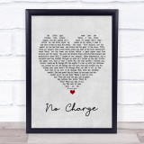 Tammy Wynette No Charge Grey Heart Song Lyric Quote Print