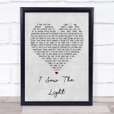 Todd Rundgren I Saw The Light Grey Heart Song Lyric Quote Print