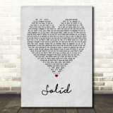 Ashford Simpson Solid Grey Heart Quote Song Lyric Print