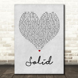 Ashford & Simpson Solid Grey Heart Quote Song Lyric Print