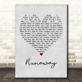 Del Shannon Runaway Grey Heart Quote Song Lyric Print