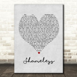 Garth Brooks Shameless Grey Heart Quote Song Lyric Print