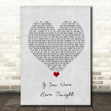 Alexander O'Neal If You Were Here Tonight Grey Heart Song Lyric Print