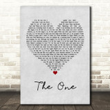 Backstreet Boys The One Grey Heart Song Lyric Print