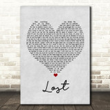 Dermot Kennedy Lost Grey Heart Song Lyric Print