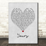 Ella Henderson Yours Grey Heart Song Lyric Print