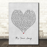 Garth Brooks It's Your Song Grey Heart Song Lyric Print