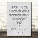James Bay Need The Sun To Break Grey Heart Song Lyric Print