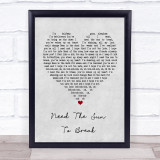 James Bay Need The Sun To Break Grey Heart Song Lyric Print