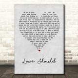 Moby Love Should Grey Heart Song Lyric Print
