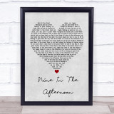 Panic! At The Disco Nine In The Afternoon Grey Heart Song Lyric Print