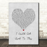 Becky Hill I Could Get Used To This Grey Heart Song Lyric Print