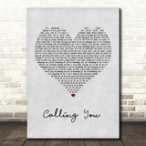 Blue October Calling You Grey Heart Song Lyric Print