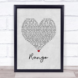 Catfish And The Bottlemen Rango Grey Heart Song Lyric Print