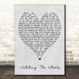 Watching The Wheels John Lennon Grey Heart Song Lyric Quote Print