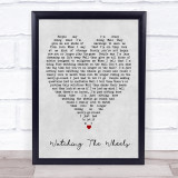 Watching The Wheels John Lennon Grey Heart Song Lyric Quote Print