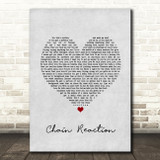 Diana Ross Chain Reaction Grey Heart Song Lyric Print
