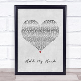 Hootie & the Blowfish Hold My Hand Grey Heart Song Lyric Print