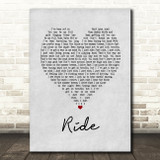 Lana Del Rey Ride Grey Heart Song Lyric Print