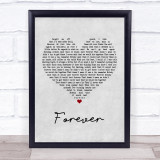 Lewis Capaldi Forever Grey Heart Song Lyric Print
