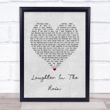 Neil Sedaka Laughter In The Rain Grey Heart Song Lyric Print