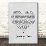 Paolo Nutini Loving You Grey Heart Song Lyric Print