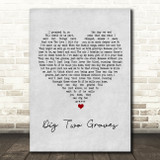 Randy Travis Dig Two Graves Grey Heart Song Lyric Print