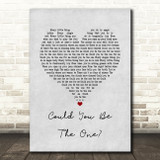 Stereophonics Could You Be The One Grey Heart Song Lyric Print