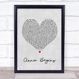Counting Crows Anna Begins Grey Heart Song Lyric Quote Print