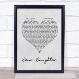 Halestorm Dear Daughter Grey Heart Song Lyric Quote Print