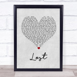 Michael Buble Lost Grey Heart Song Lyric Quote Print