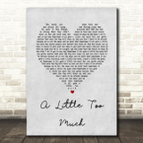 Shawn Mendes A Little Too Much Grey Heart Song Lyric Quote Print