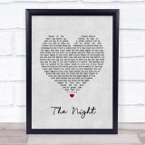 Frankie Valli & The Four Seasons The Night Grey Heart Song Lyric Print